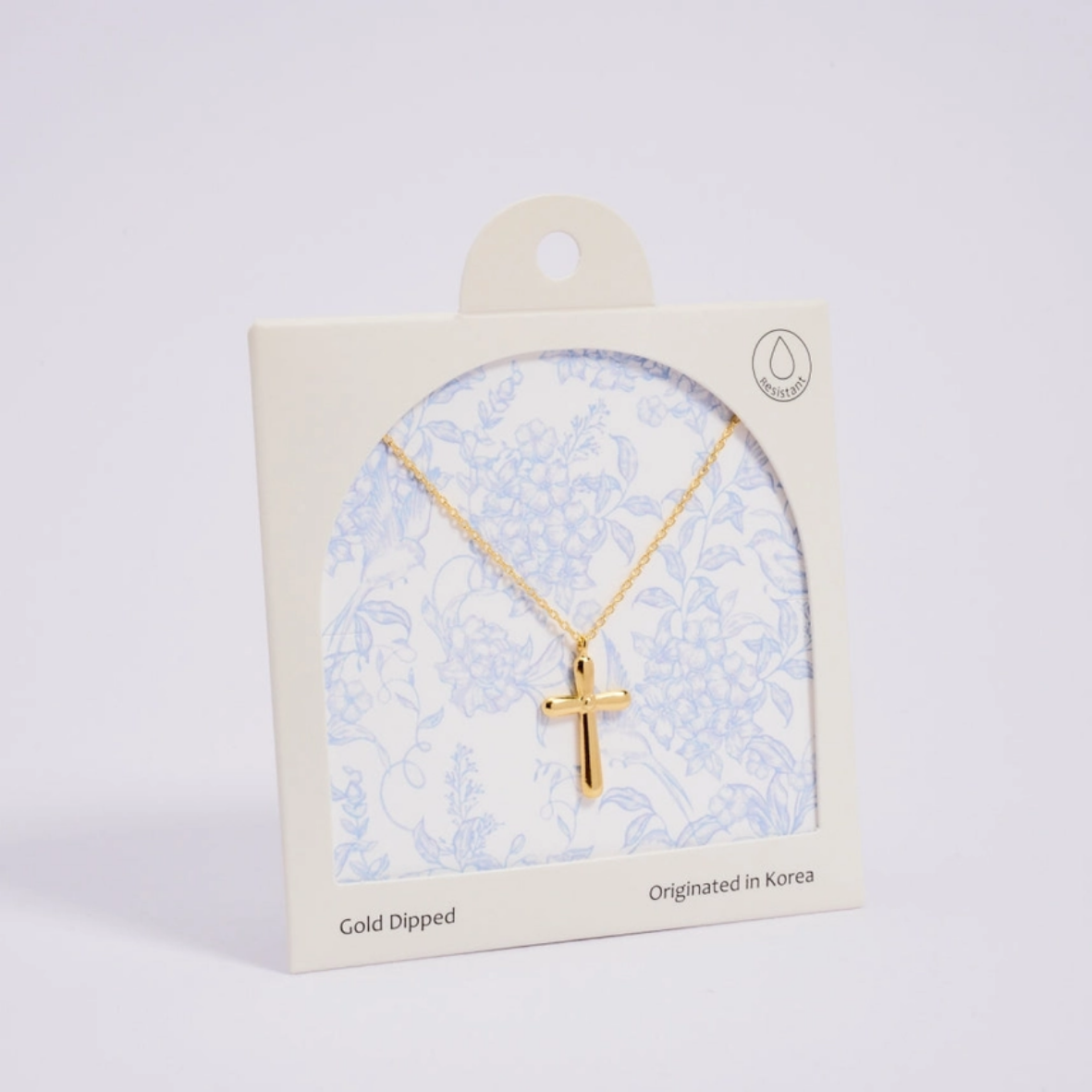 18K Gold Dipped Faith Cross Necklace
