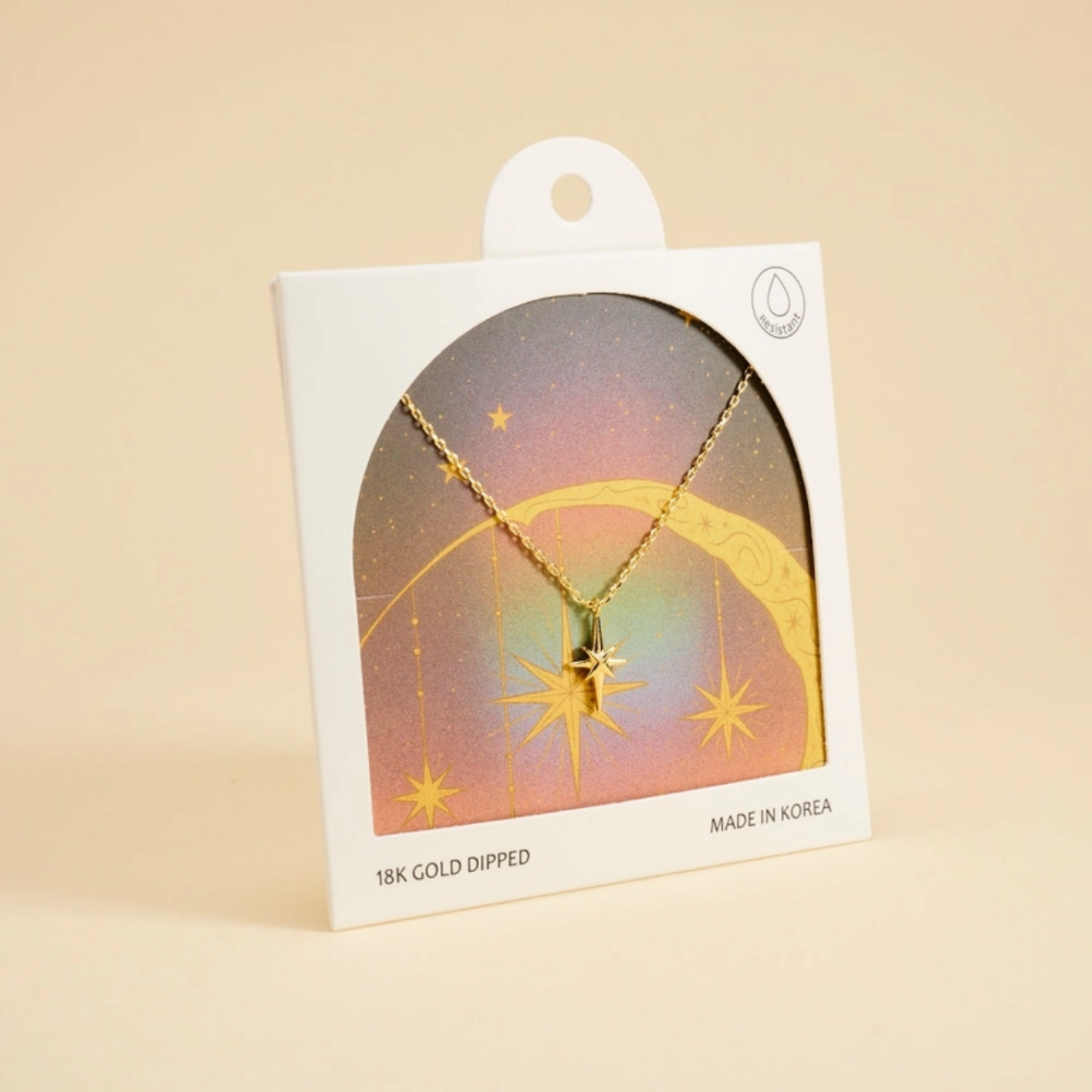 18K Gold Dipped Northern Star Necklace