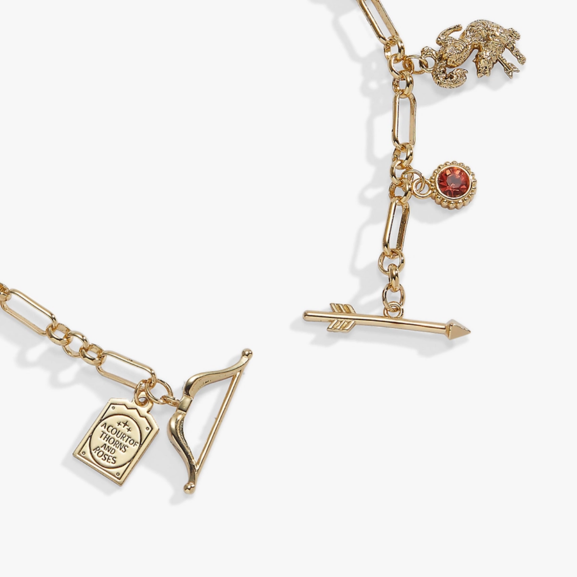 A Court of Thorns and Roses Book Covers Charm Toggle Bracelet